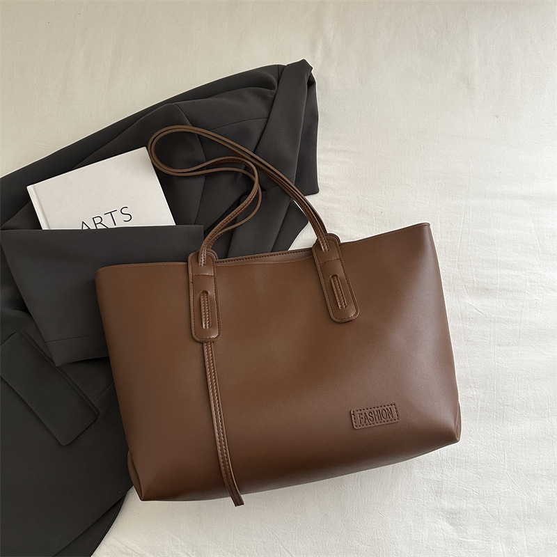 Large capacity canvas bag women 2026 autumn new simple single shoulder bag handbag tote bag