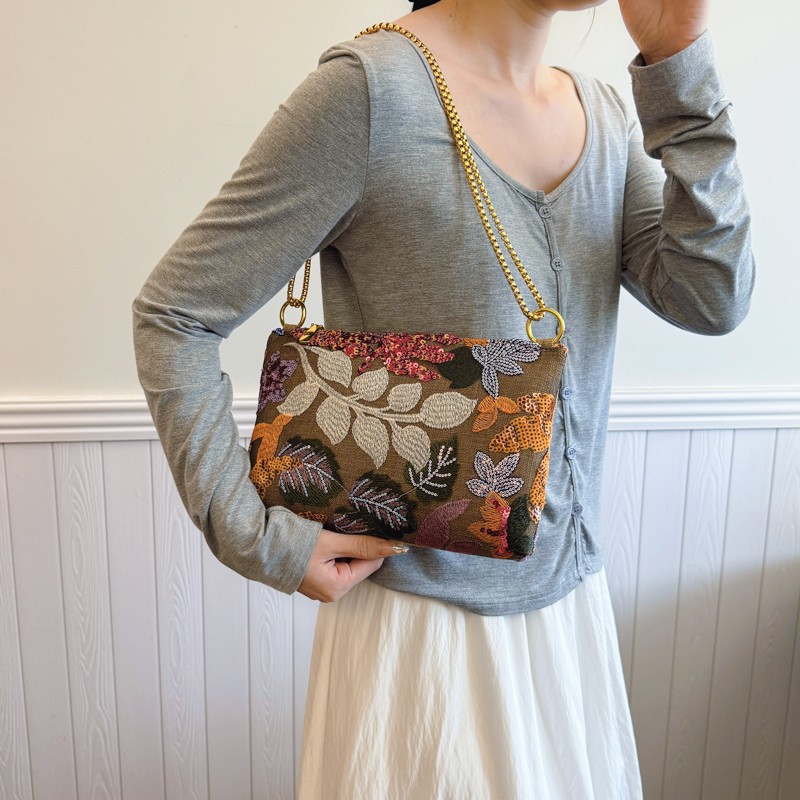 Sequin Evening Bag New Embroidered Clutch Niche Summer Bag Envelope Bag for Women