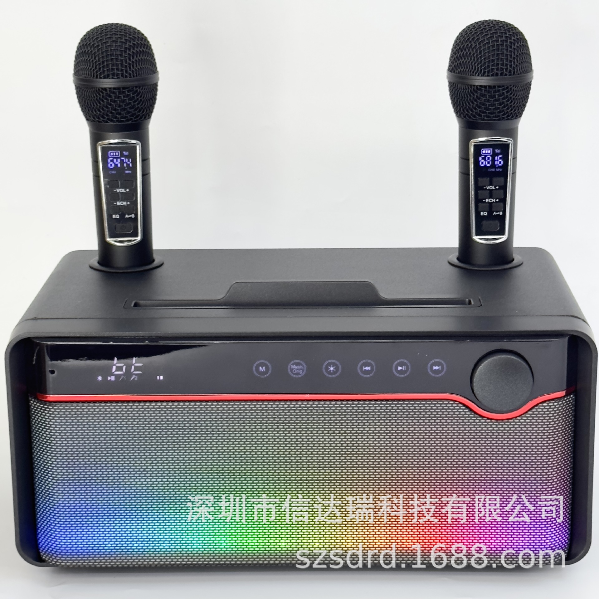 New SD328 Bluetooth Speaker Wireless Dual Microphone Karaoke All-in-One Home Children's KTV Singing Outdoor
