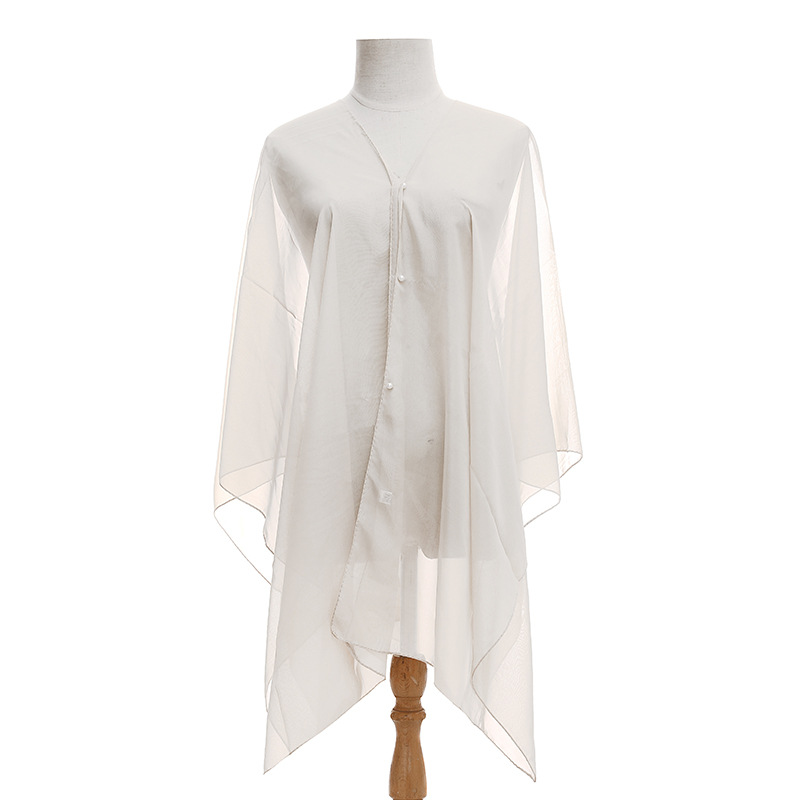 Summer New Scarf Solid Color Sun Protection Shawl Live Streaming Imitation Silk Shawl