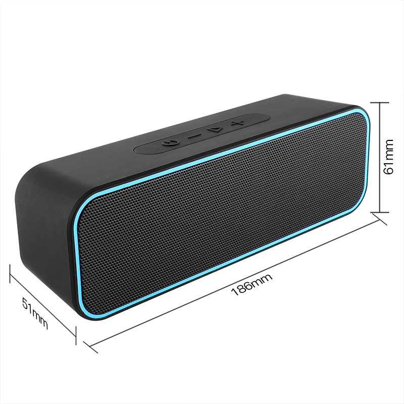 Bluetooth Speaker New Rectangular Waterproof Speaker Dual Speaker Outdoor Wireless Bluetooth Speaker Gift