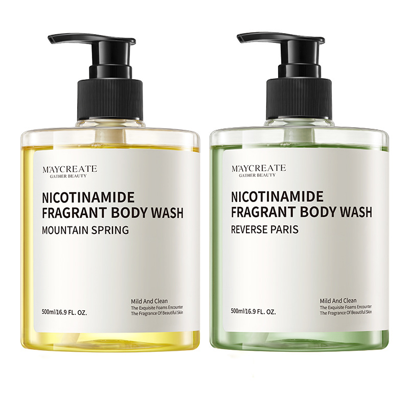 All English Packaging Niacinamide Shower Gel Niacinamide Scented Shower Gel