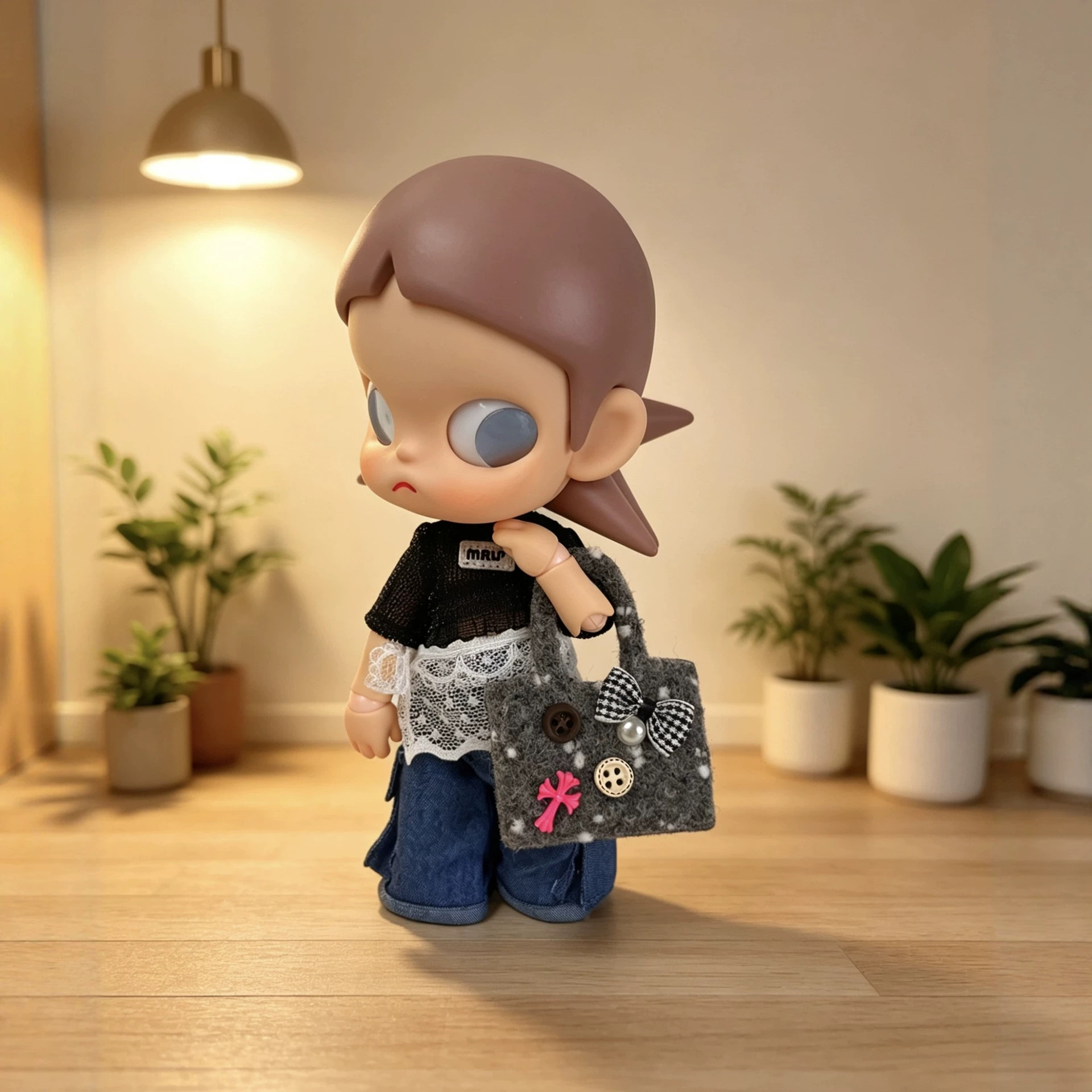 Bag Only Gazi Sister Mini Doll Bag 1/8 BJD Gazi Sister Clothing Accessories 3D Printed Cloud Handbag