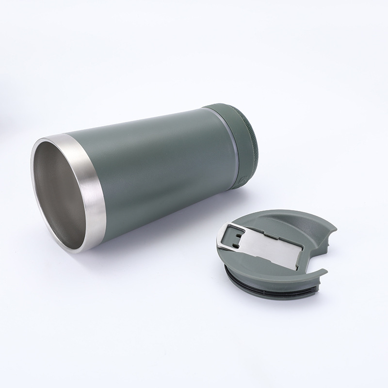 Stainless Steel Bluetooth Water Cup Speaker Card Slot Audio with Bottle Opener Beer Mug Smart Bluetooth Gift Audio