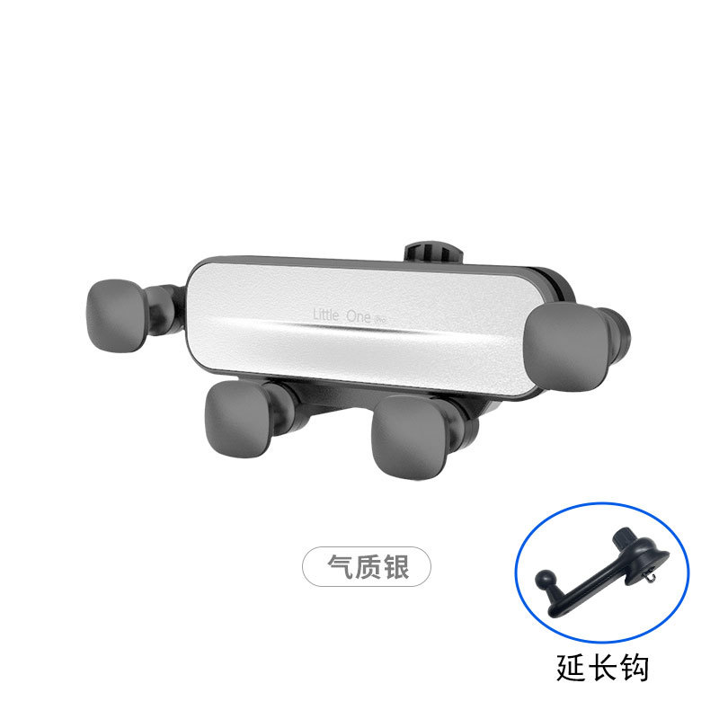 Car Phone Holder Metal Gravity Air Vent Silent Car Universal Snap-On Cartoon Phone Holder