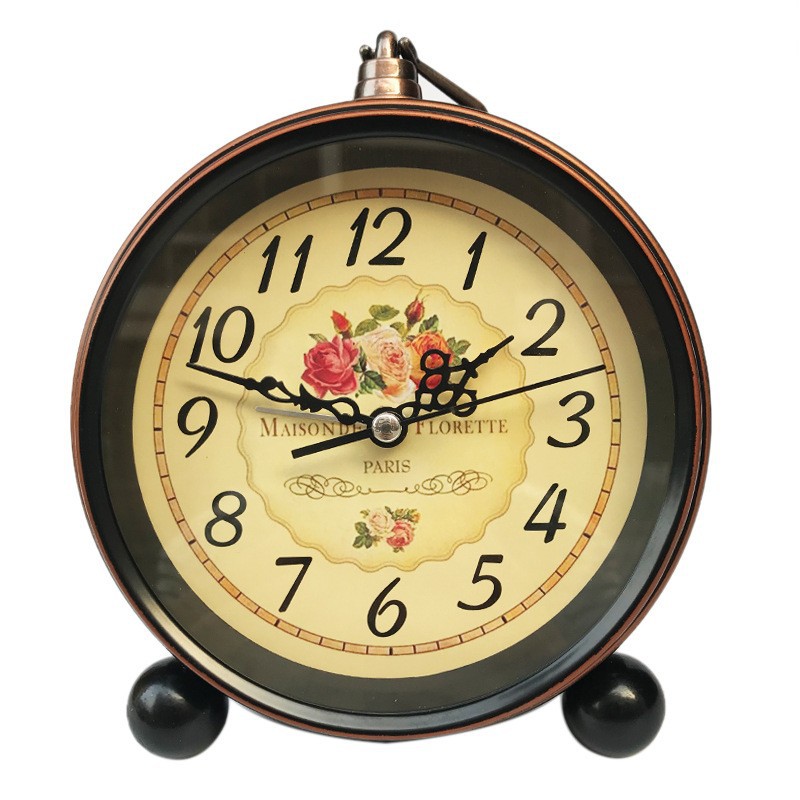 5.5-Inch Metal Silent Large Alarm Clock Desk Clock Children Student Desktop Large Alarm Clock