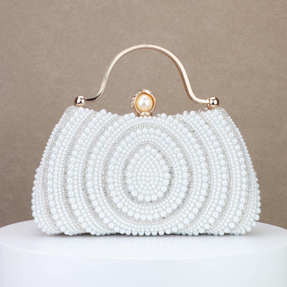 2026 New Pearl Handbag Celebrity Evening Dress Bag Handbag Diamond Crossbody Bag Women