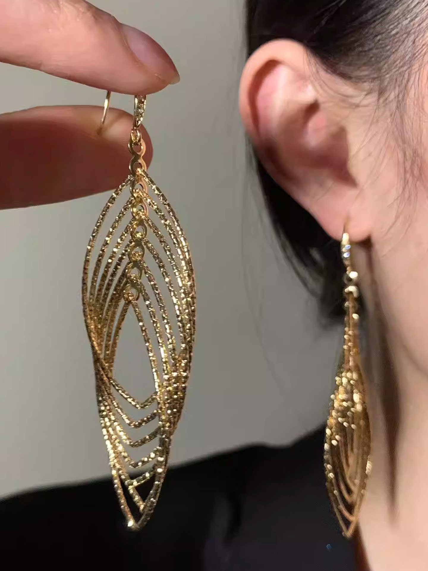 Super Sparkle Diamond Line Ear Accessories 2025 New Dinner Party Heiress Style Stud Earrings Ear Hooks Ear Drops Earrings