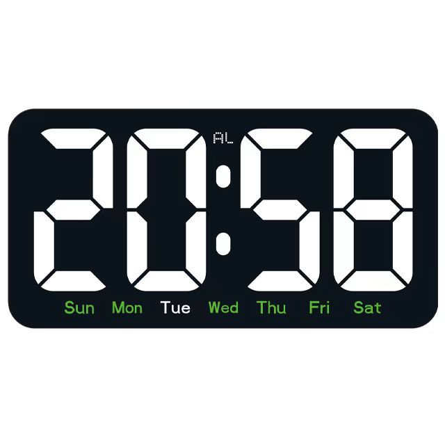 Desktop multifunctional digital temperature hanging clock alarm clock simple electronic LED clock perpetual calendar