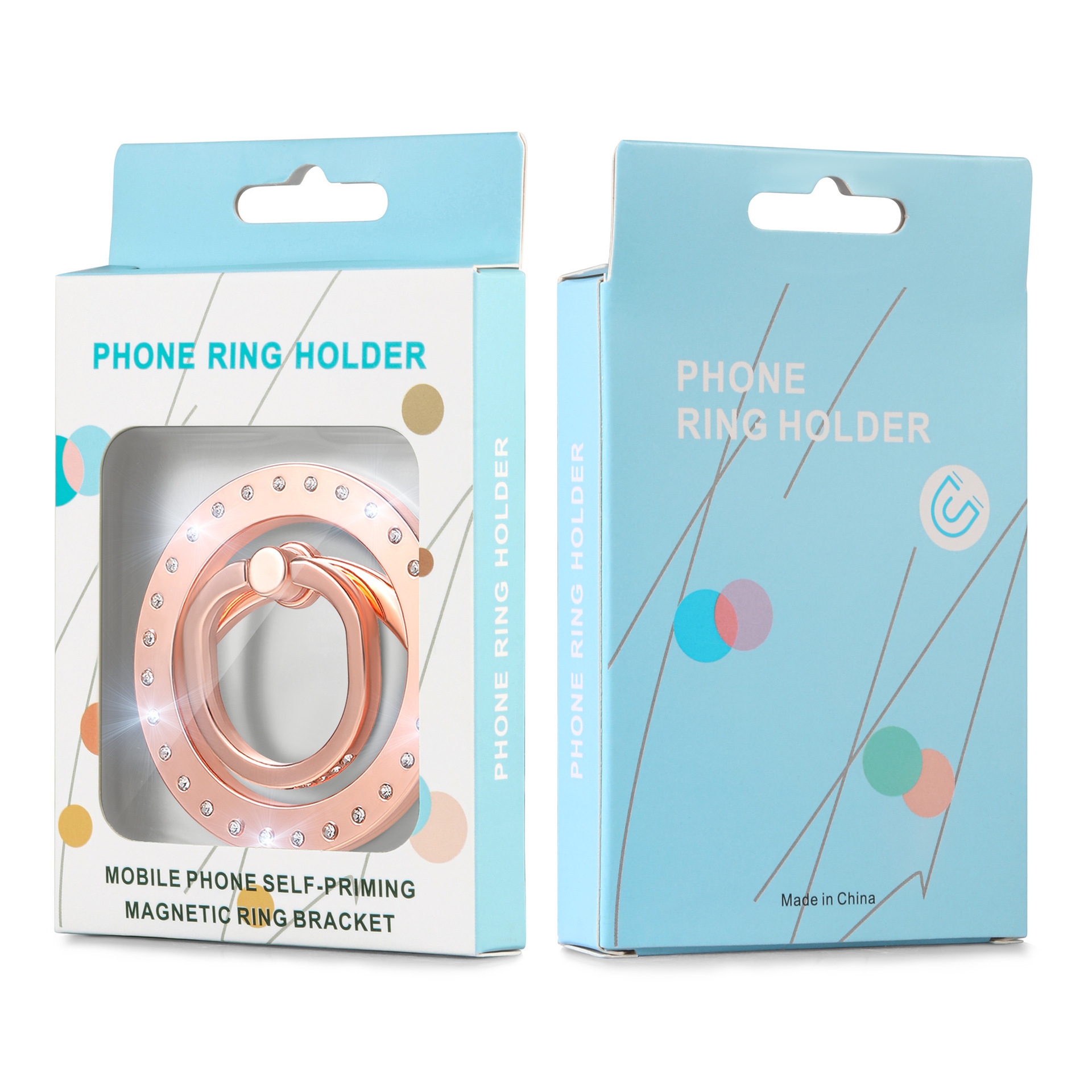 Magnetic Ring Phone Mount Compatible with Apple 16 MagSafe Strong Magnetic Rotating Ring Clip