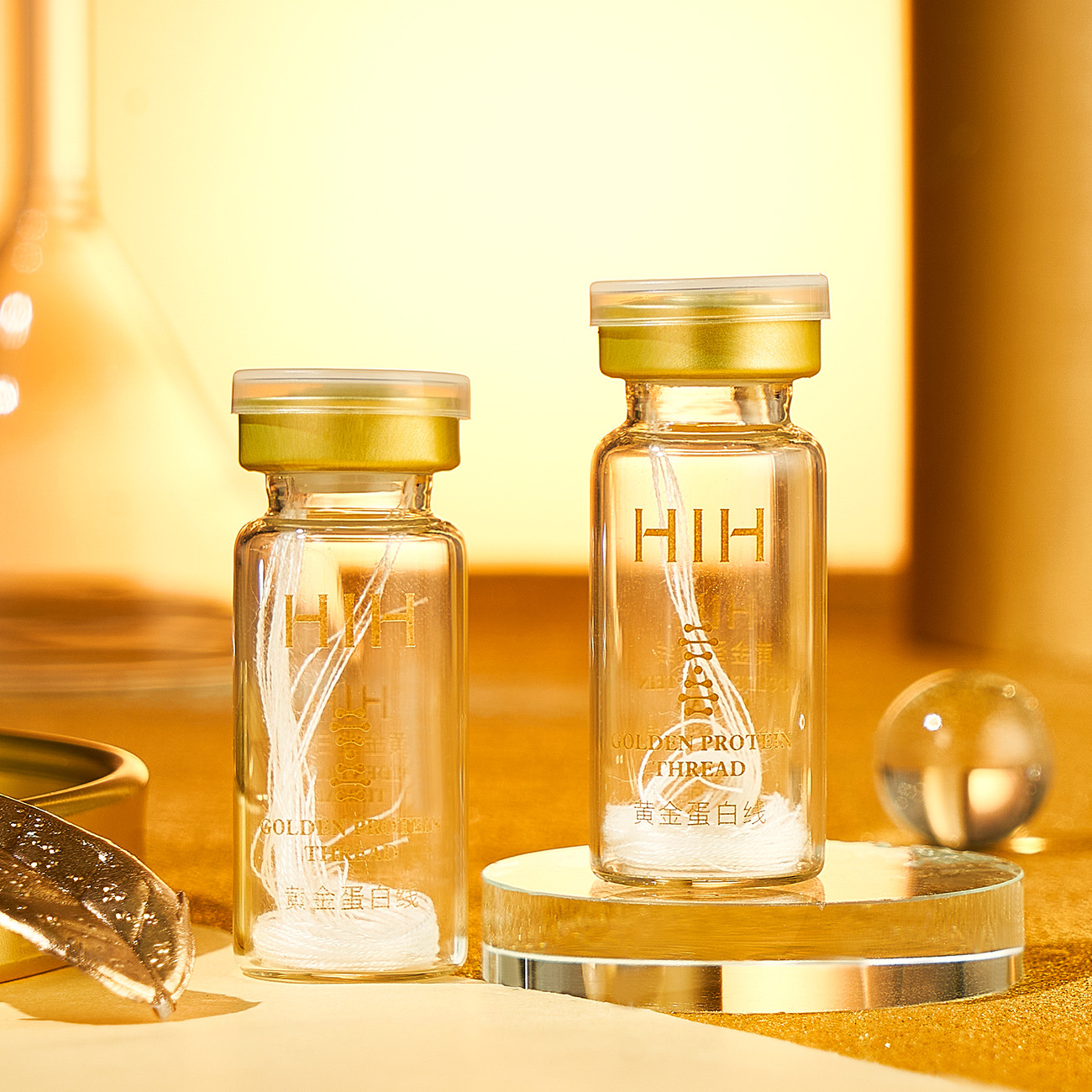 HIH Gold Protein Thread Lifting Hydrating Skin Care Beauty Salon Gold Protein Thread Lift