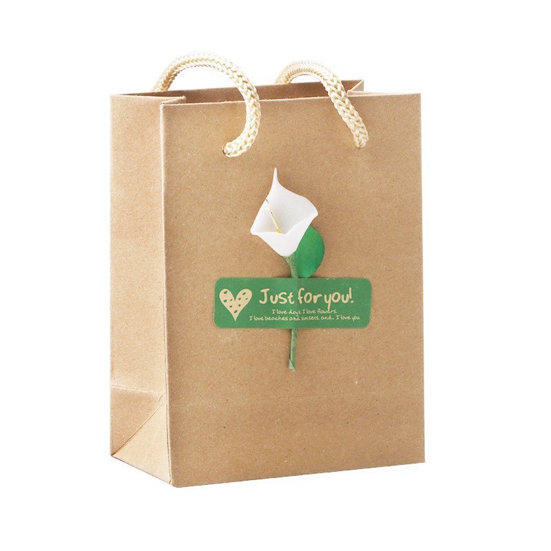 Jewelry Box Set Vintage Kraft Paper Gift Box Necklace Ring Bracelet Jewelry Box Flower Box