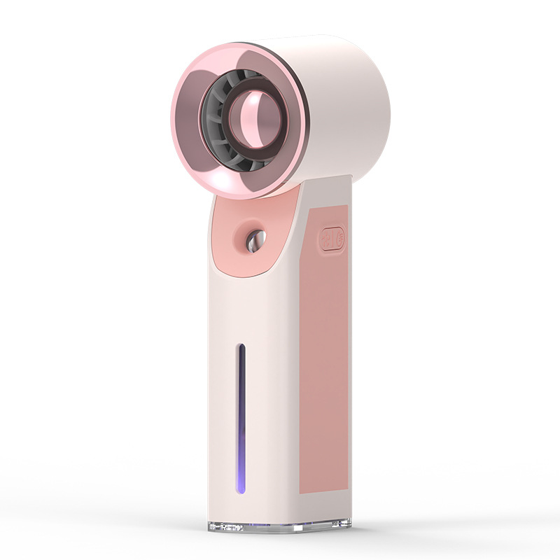 Ice Spray Mini Fan Handheld Cooling Turbo Ice Fan USB Charging Handheld Fan Logo