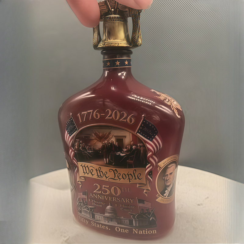 合众为一酒瓶-350ml（瓶肩带花纹，钟盖）350ML