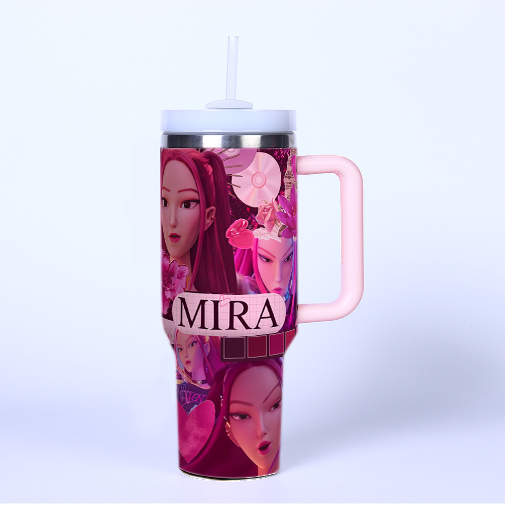 Car cup K-POP Huntrix 40oz Rumi Mira Zoey ice霸 cup