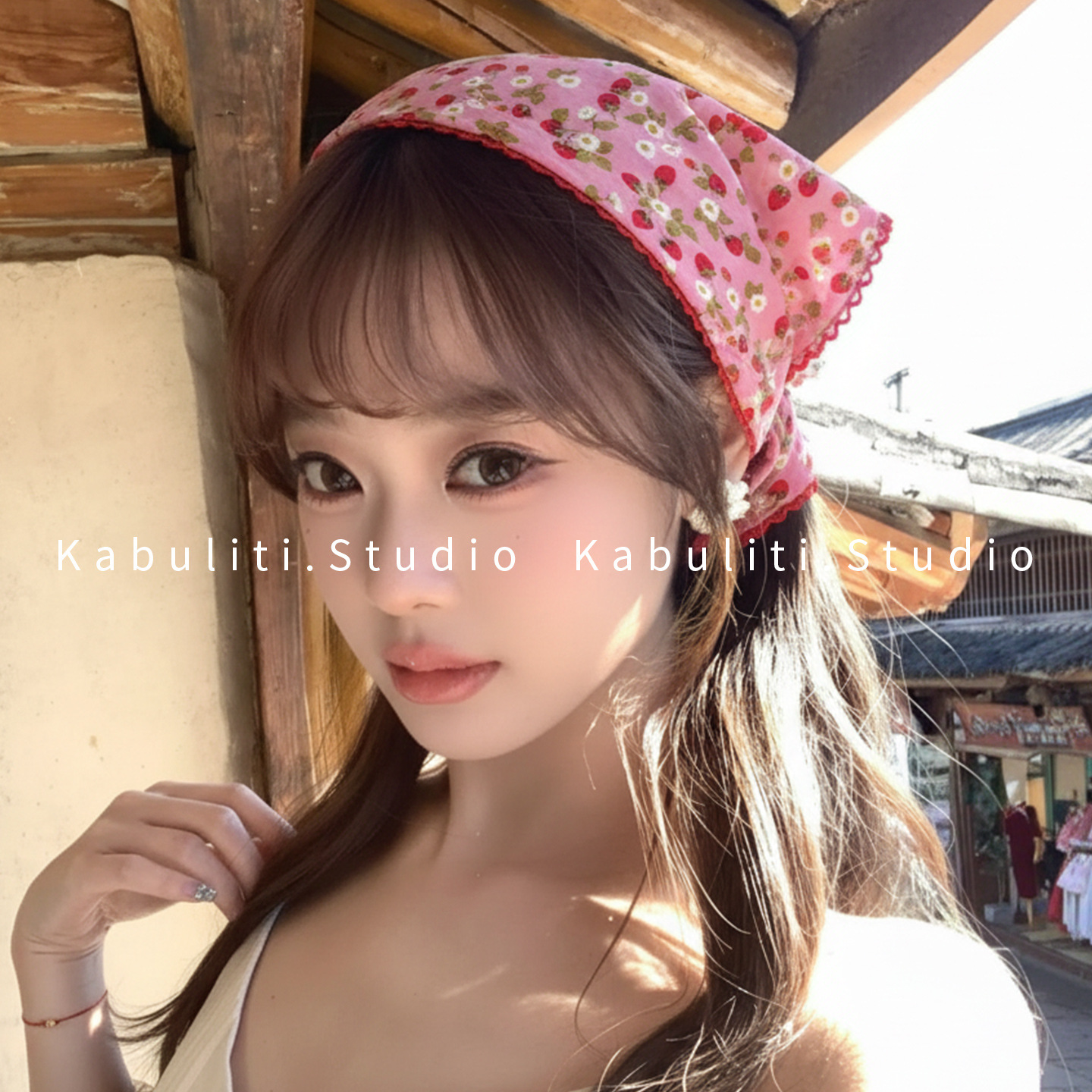 Small square scarf women's triangle headwrap sun protection hair band neck protection shirt neck scarf gauze scarf thin scarf
