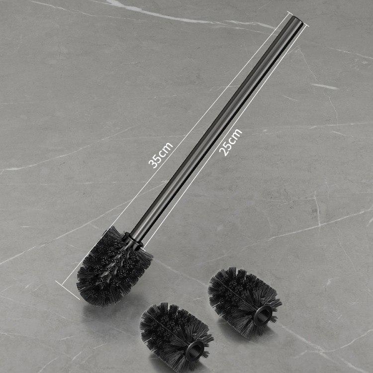 Toilet brush bathroom brush cleaning toilet brush head household no-dead-angle replacement head universal long handle