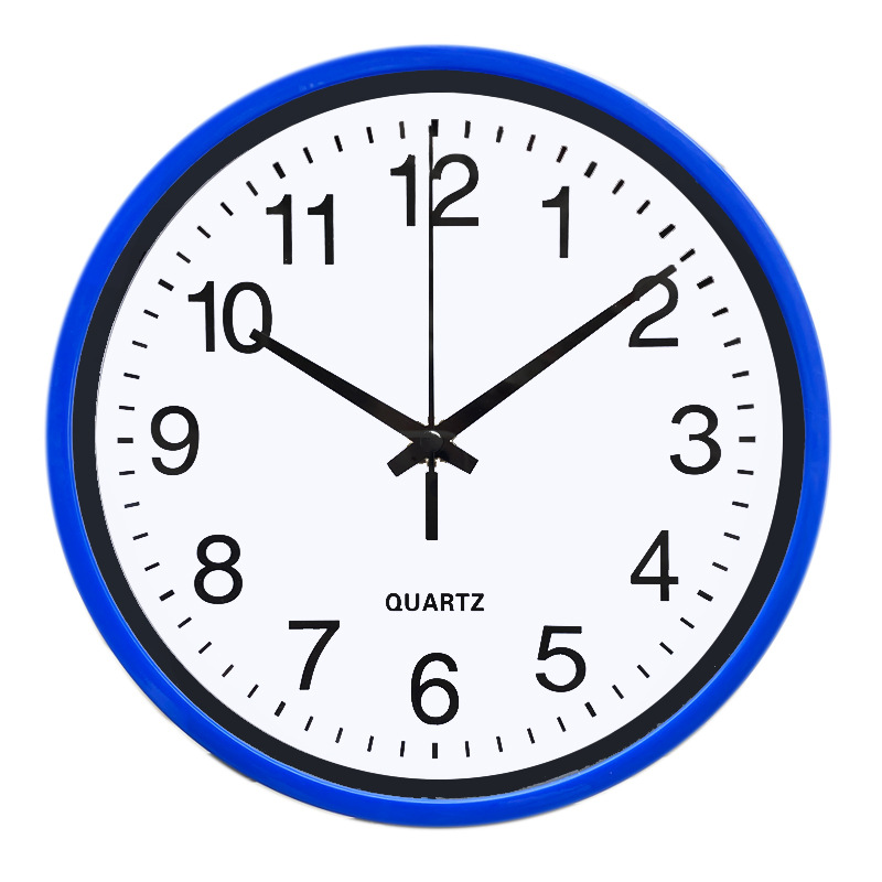 8-Inch Quartz Silent Wall Clock Kangbas Movement Simple Round Living Room Colorful Clock