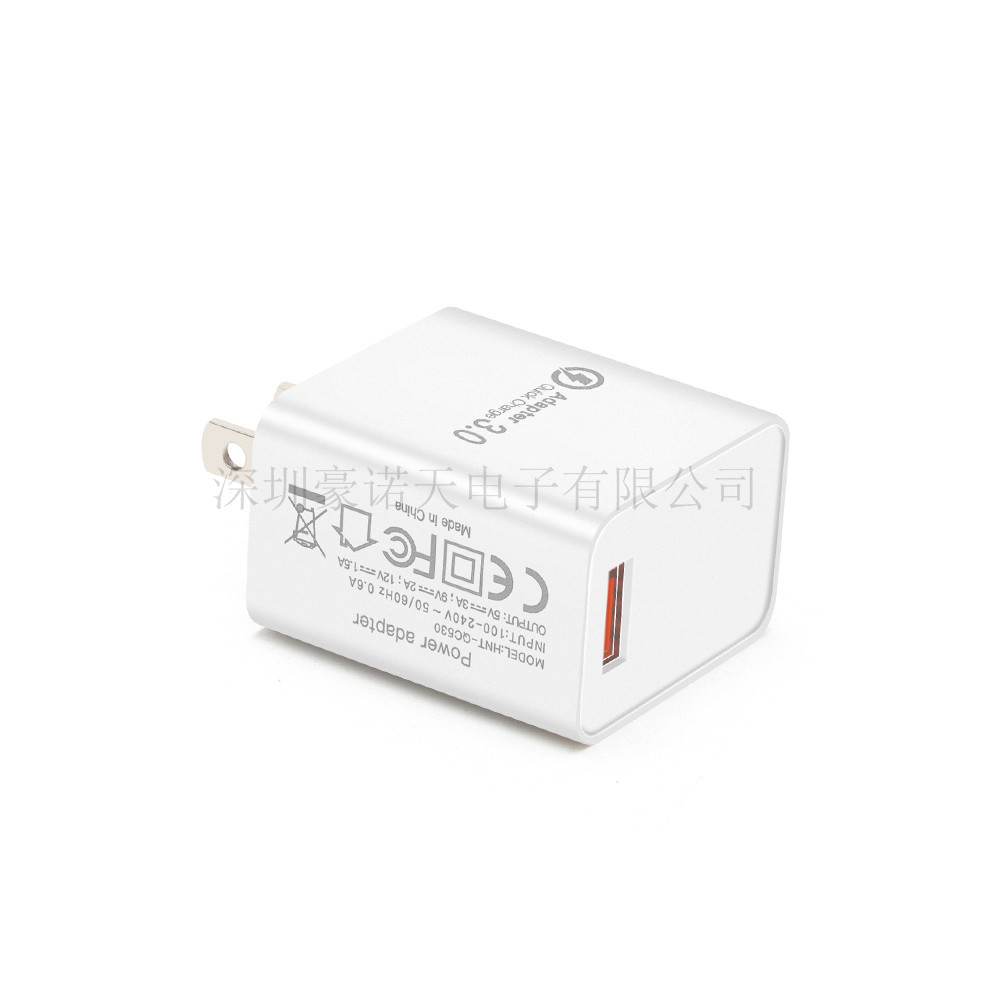 QC3.0 Charger Wireless Charger US USB Charging Head 9V2A Smartphone Fast Charging 18W Fast Charging EU