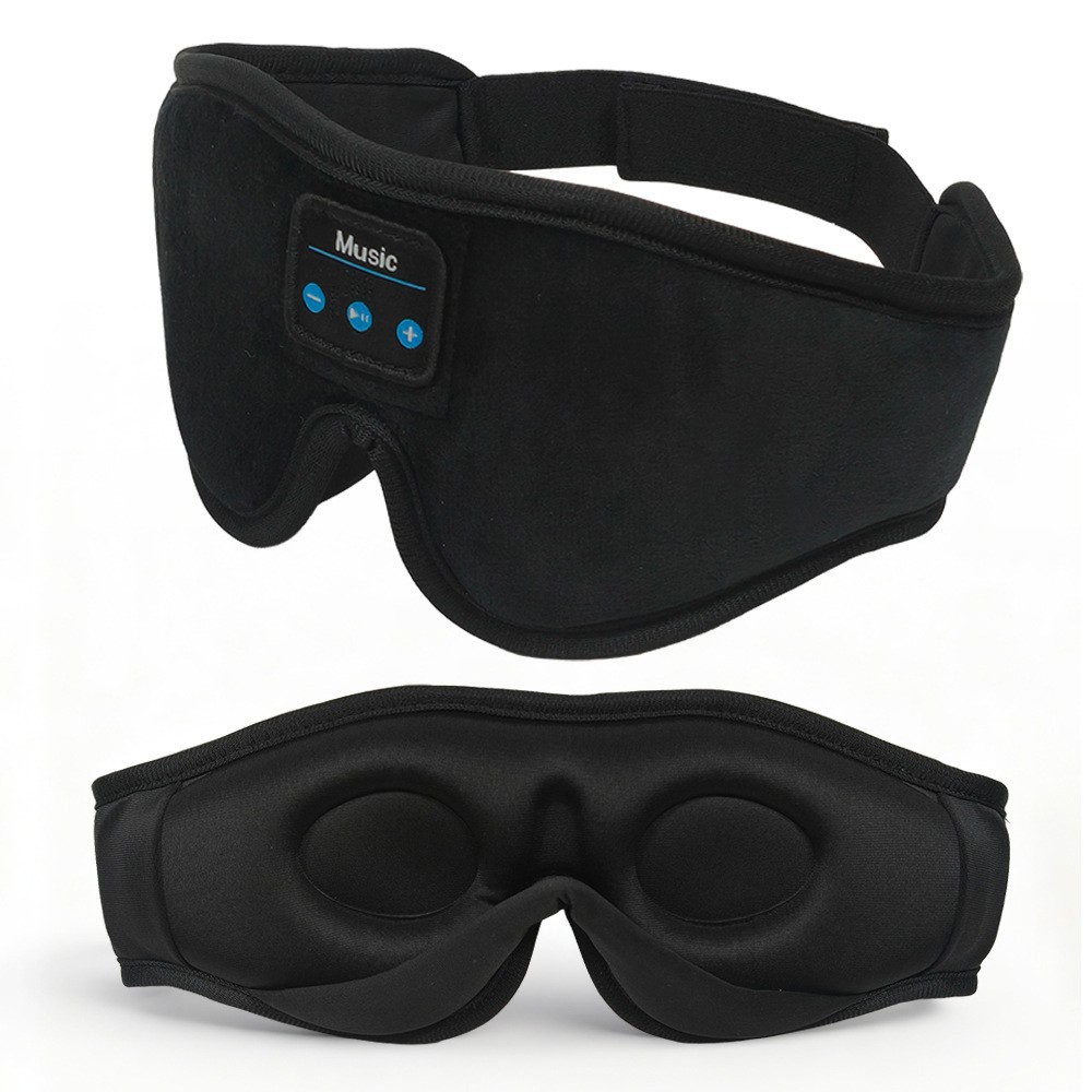 3D Stereo Bluetooth Sleep Eye Mask Wireless Light-blocking Memory Foam Waterproof Stereo Set