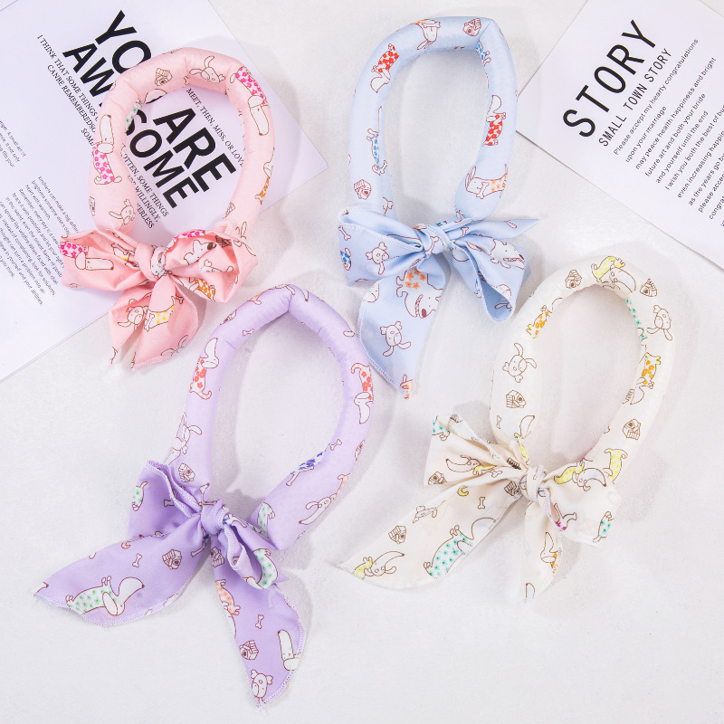 Summer cooling ice scarf, neck scarf, silk scarf, physical anti-heatstroke, cool towel, outdoor ice neck ring, ice compress neck scarf