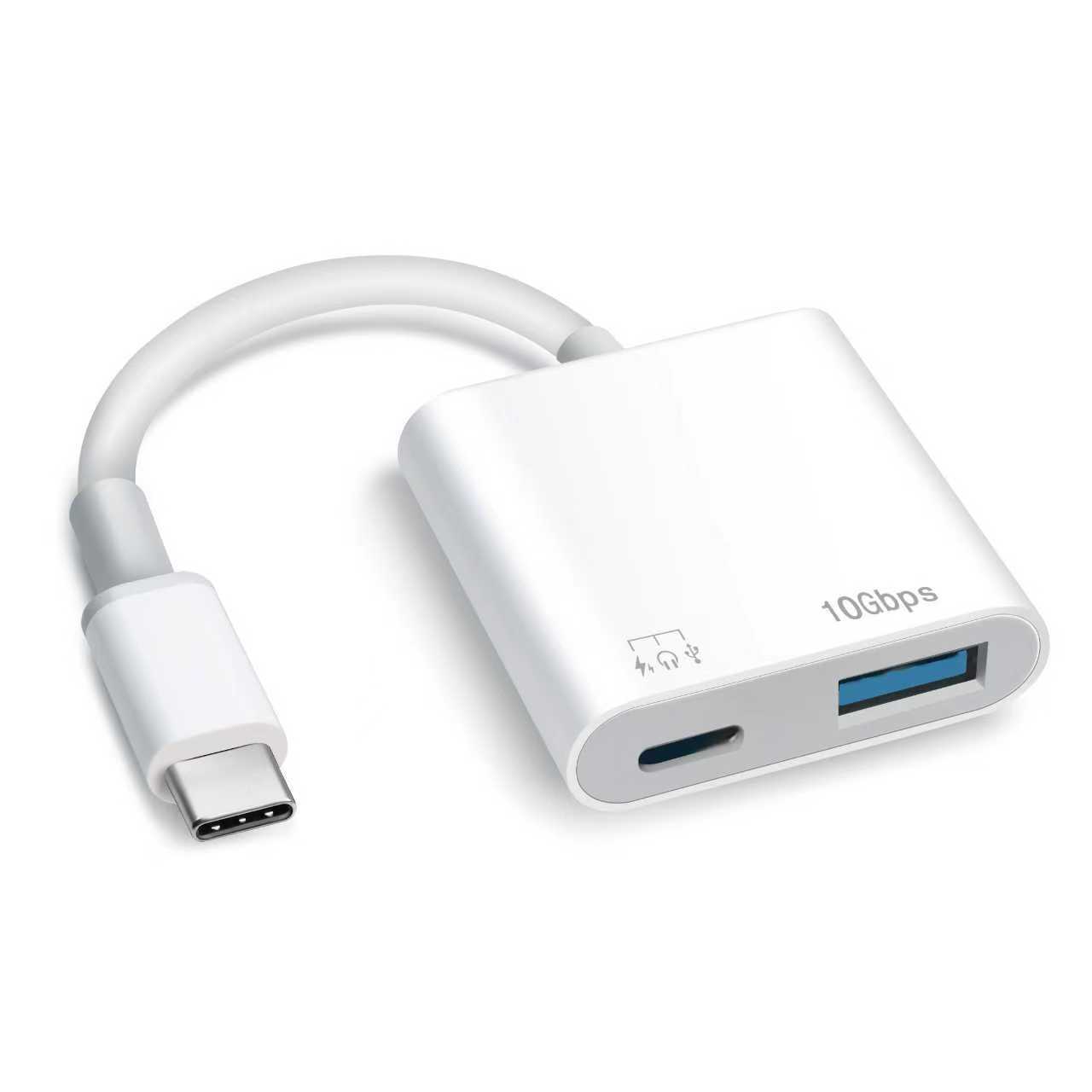 Type-C adapter USB3.0+PD100W charging two-in-one for Huawei Apple adapter