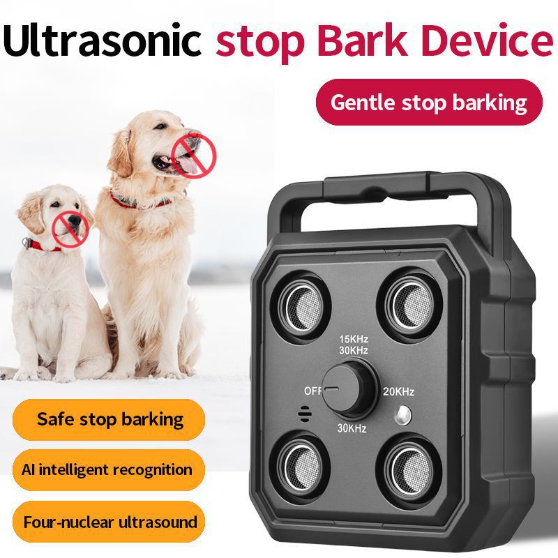 New Ultrasonic Bark Stopper Dog Trainer Automatic Sound Control Anti-Bark Pet Training Supplies