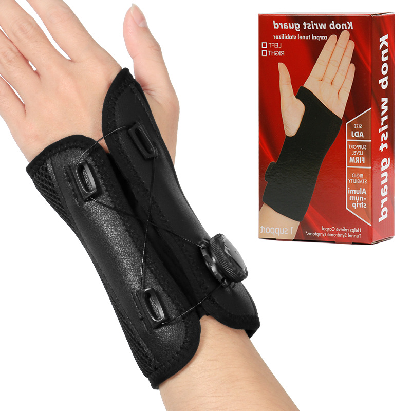 Tendonitis Wrist Guard Protection Sleeve Knob Adjustment Sports Finger Protection Wrist Fracture Strain Sprain Recovery Support Brace