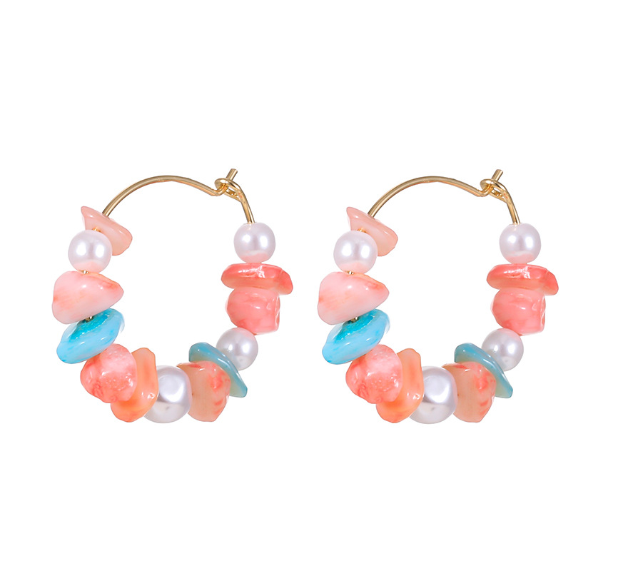 Kenjie original new colorful pearl shell handmade beaded necklace for women earrings
