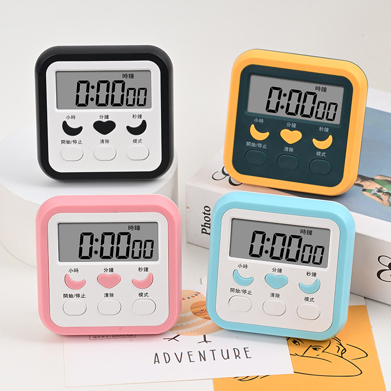 Student Timer Clock Alarm Clock Kitchen Children Multifunctional Electronic Timing Reminder [2408]