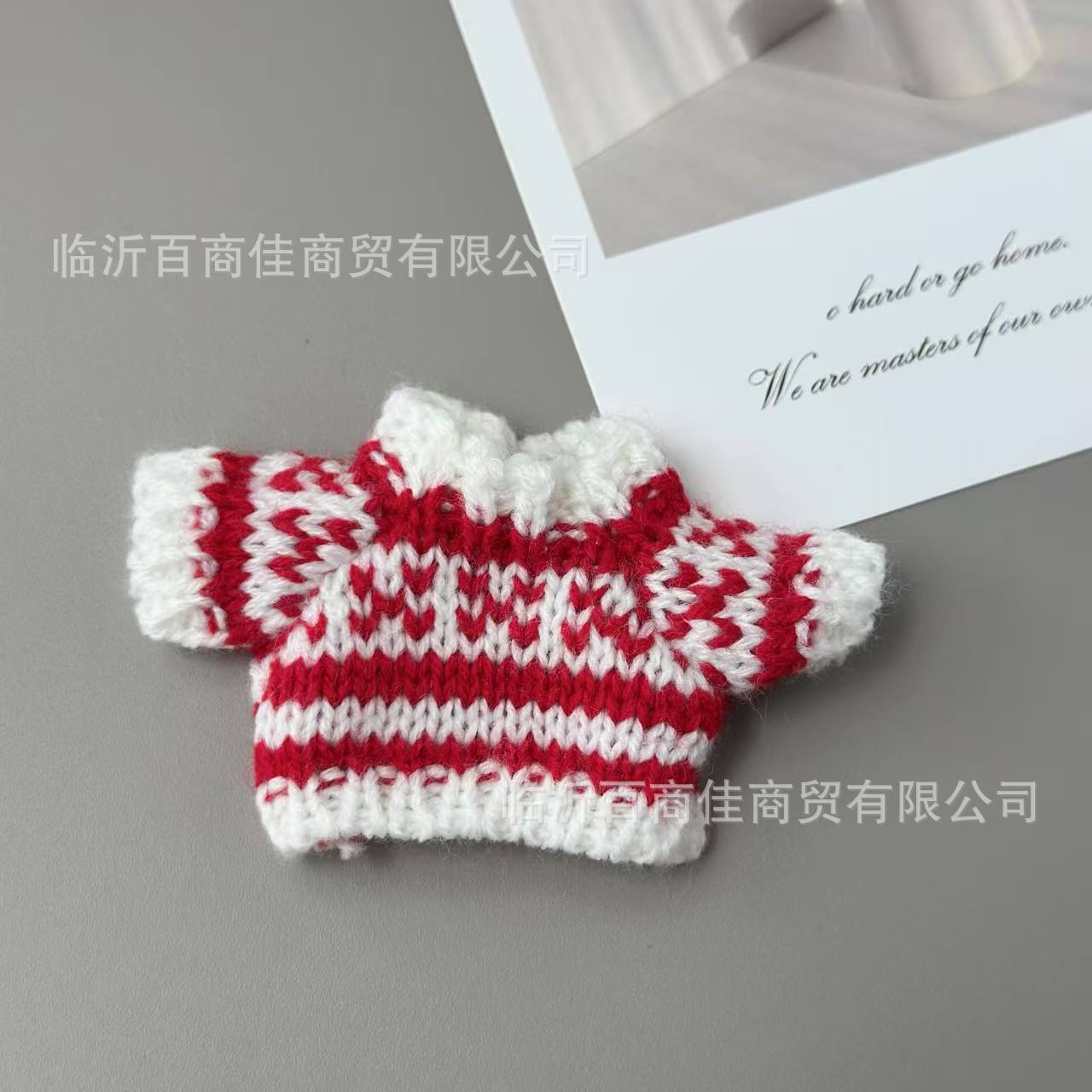 红条纹千鸟格 · 高5CM----------宽5CM