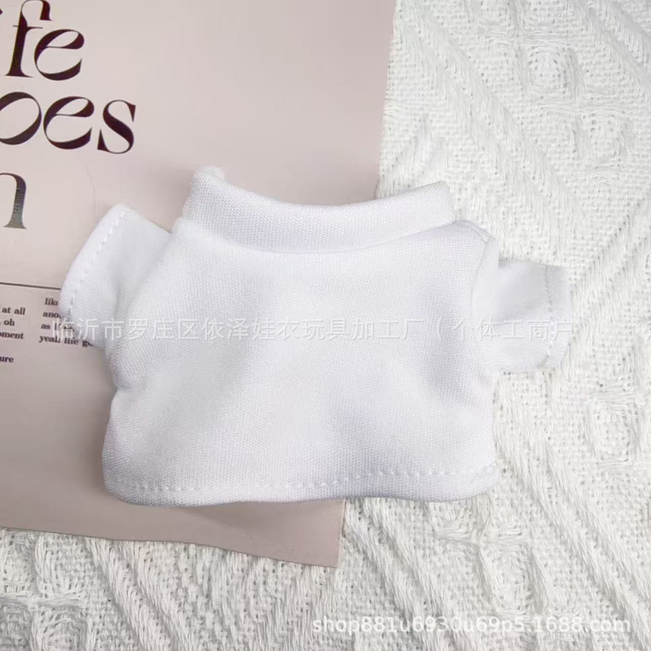 Gate Dog T-shirt Cotton Doll Toy 10cm Doll Clothes Accessories Suitable for Labubu Clothes Meimei Pendant Short Sleeve