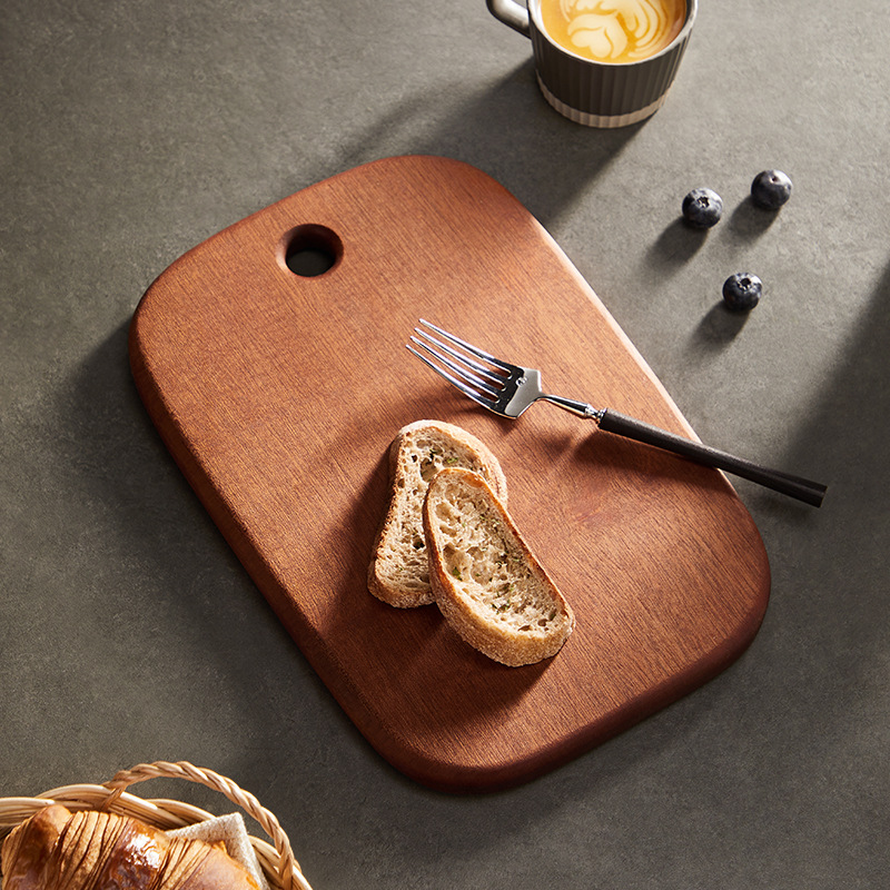 Strict Selection Wutang Wood Oval Cutting Board Solid Wood Whole Wood Steak Bread Board Fruit Chopping Board Home Use Chopping Board