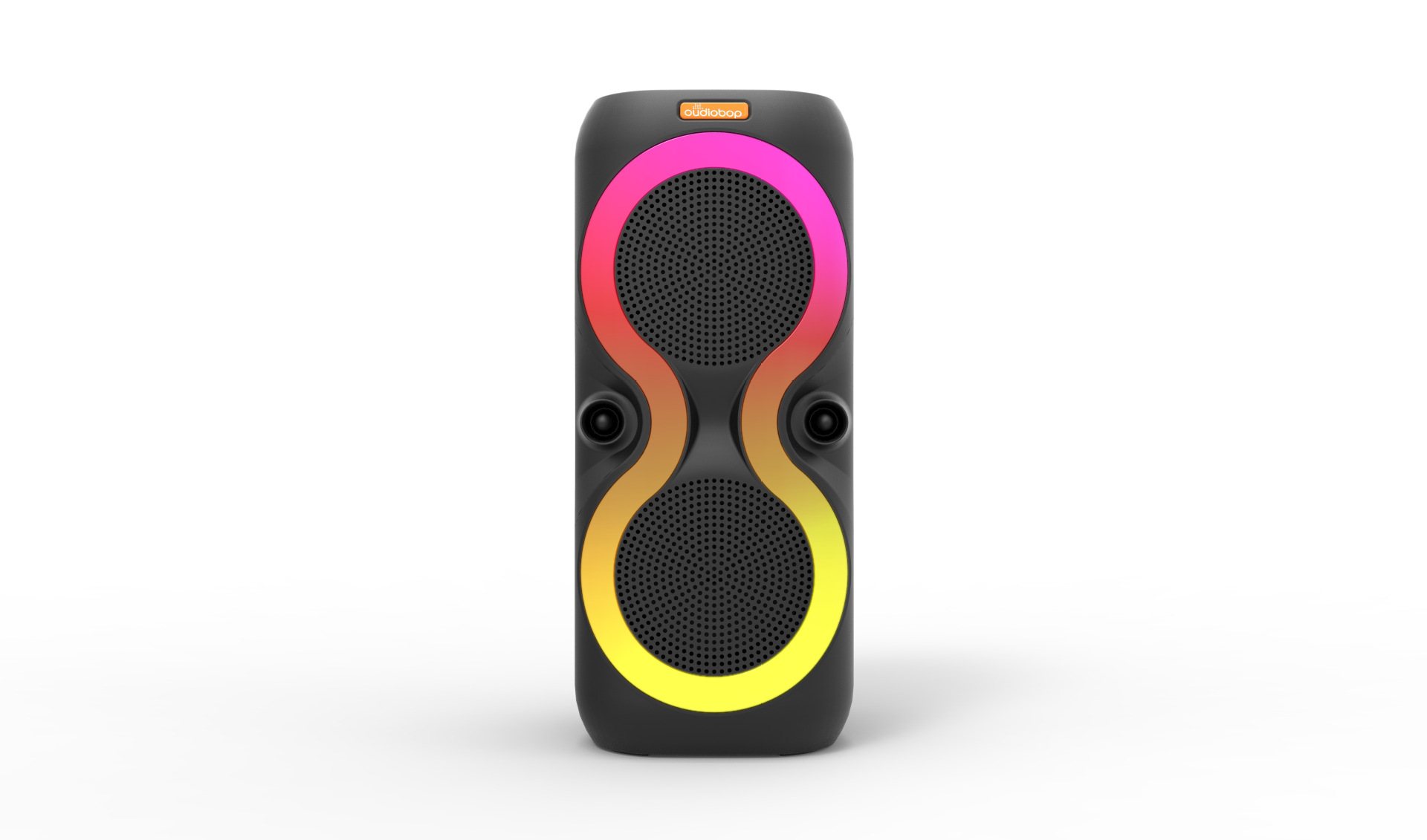 New Dual 6.5-inch Bluetooth Speaker Colorful Light Outdoor Low Bass Square Dance Handheld Portable High Power Speaker