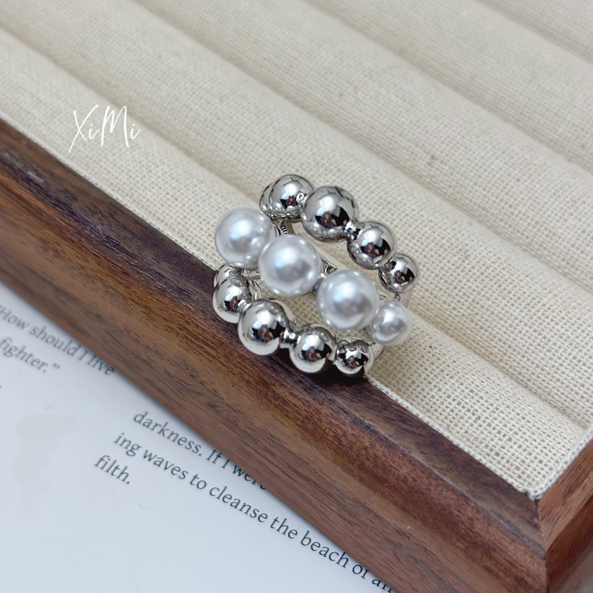 2025 New Pearl Open Ring Band Ring for Women
