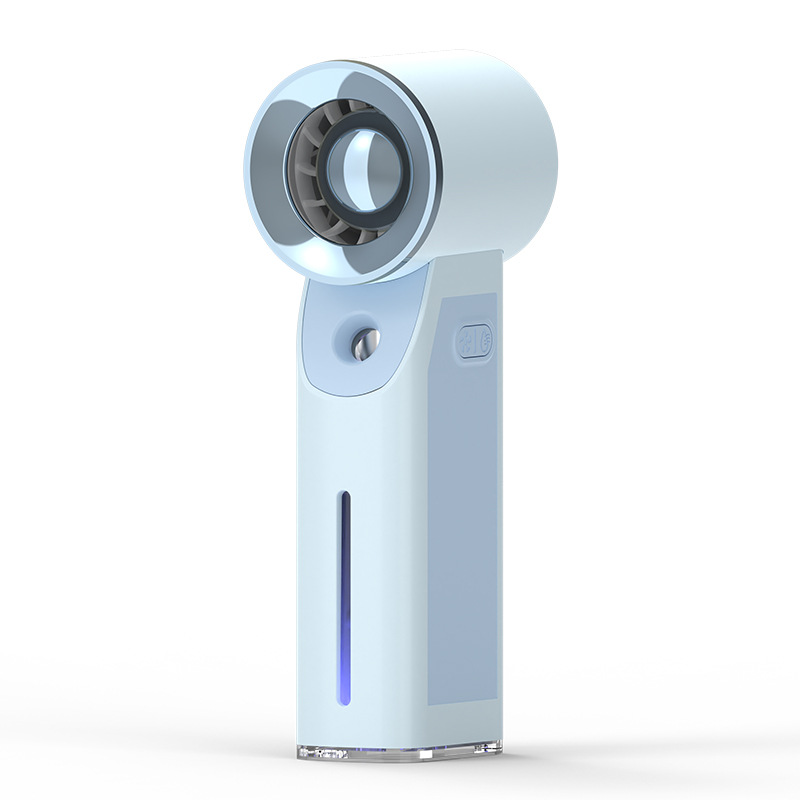 Ice Spray Mini Fan Handheld Cooling Turbo Ice Fan USB Charging Handheld Fan Logo