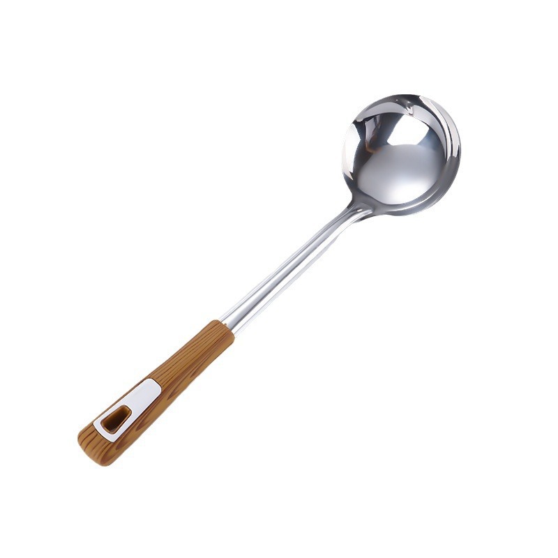 Stainless steel thickened wok spatula soup spoon home kitchen anti-scald wok spatula slotted spoon frying spatula rice spoon cooking utensils T