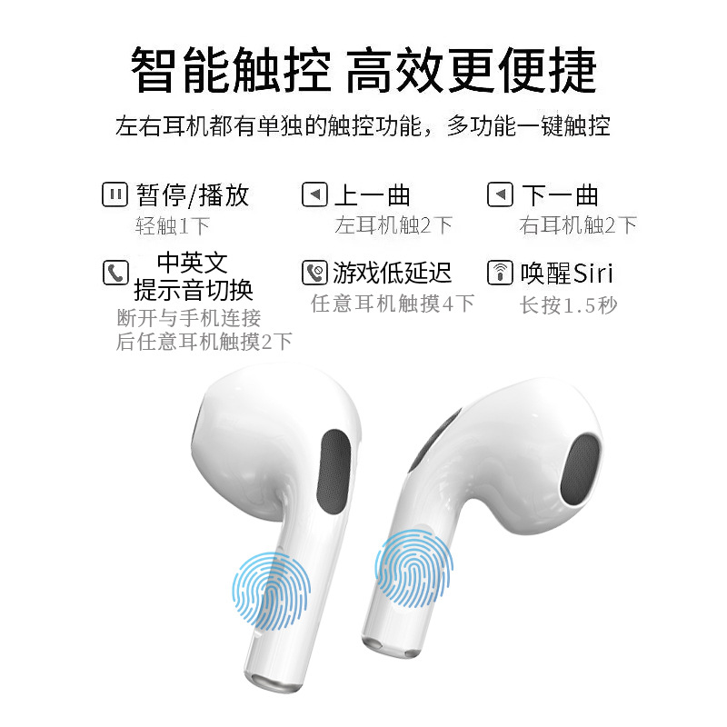 Key customer preferred 26-year Huqiangbei small 4th generation pro4 wireless Bluetooth earphones high quality Pro5