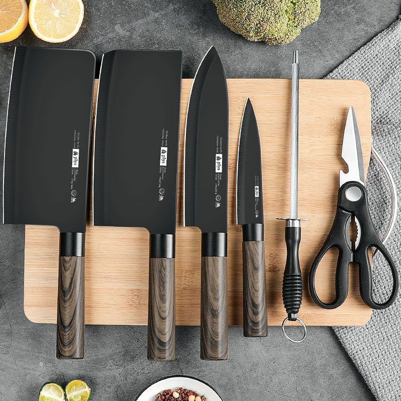 Chef's knife, cleaver, knife set, sharp stainless steel slicing knife, complete kitchen knife set for household