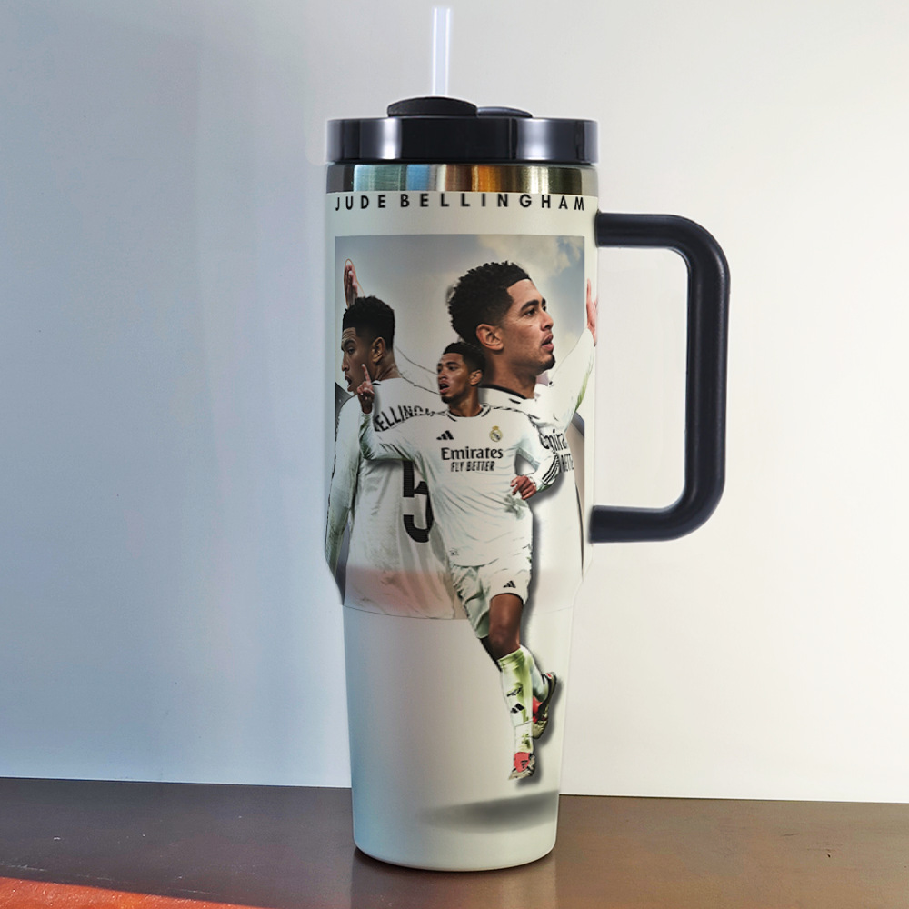 Stainless steel thermal cup Tumbler car cup World Cup football star custom 40OZ large capacity ice霸 cup