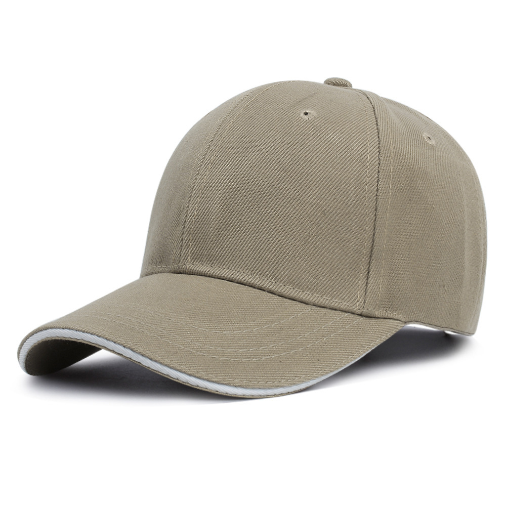 Hat Sandwich Lined Baseball Cap Solid Blank Visor Cap Work Hat Advertising Hat Heat Transfer Printing Cross