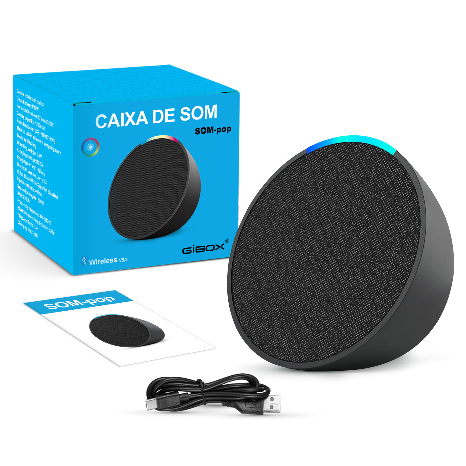 Alaxe Bluetooth Speaker Subwoofer Mini Portable Outdoor High Power Home High Quality Desktop Mini Speaker