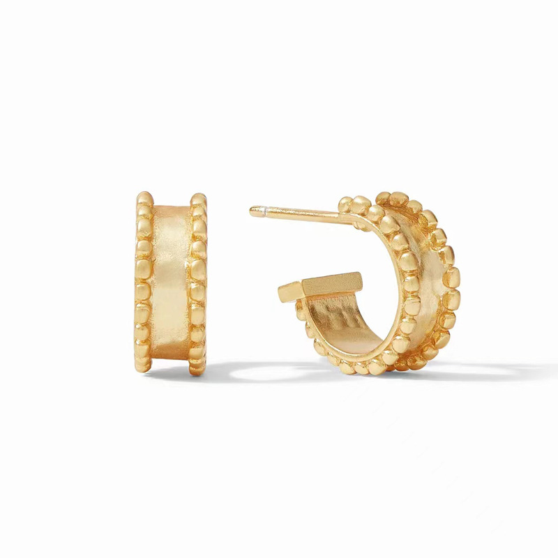 Accessories brass matte gold 925 silver pin freshwater pearl delicate earrings earrings ear hoops