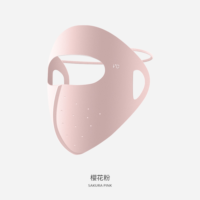 Sun Protection Mask Full Face Cover Ice Silk Cool Summer UV Protection Breathable Forehead Eye Cover Veil XTJ143