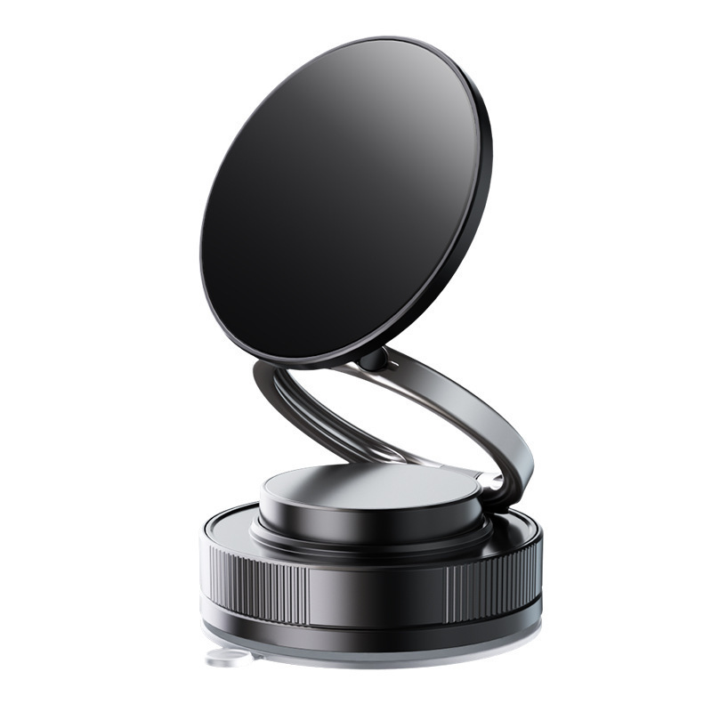 Magnetic Phone Bracket Vacuum Suction Cup Multi-functional Car Center Console Navigation Universal Rotating Foldable