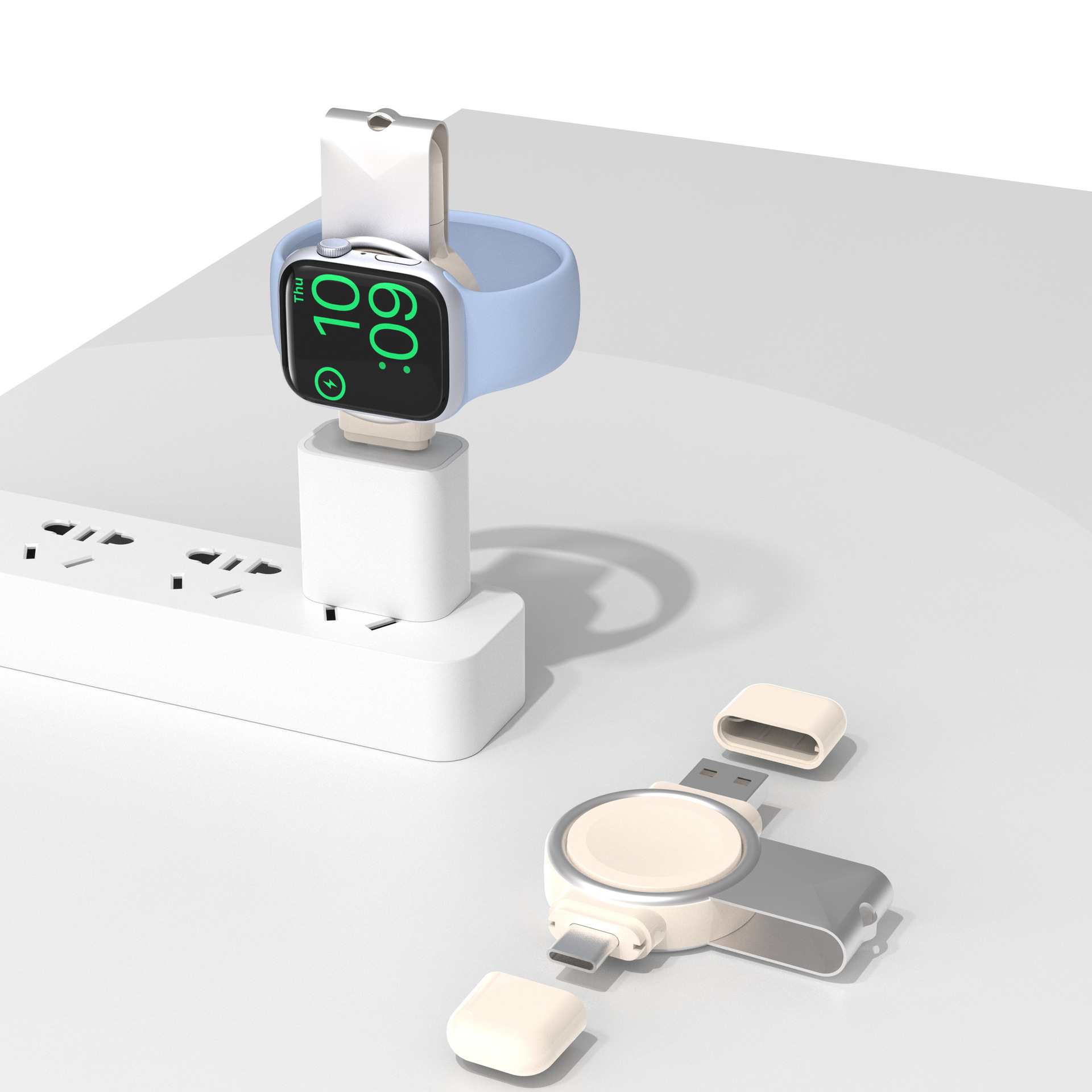 Compatible Apple watch/Ultra Apple watch wireless charger 2-in-1 magnetic portable charger