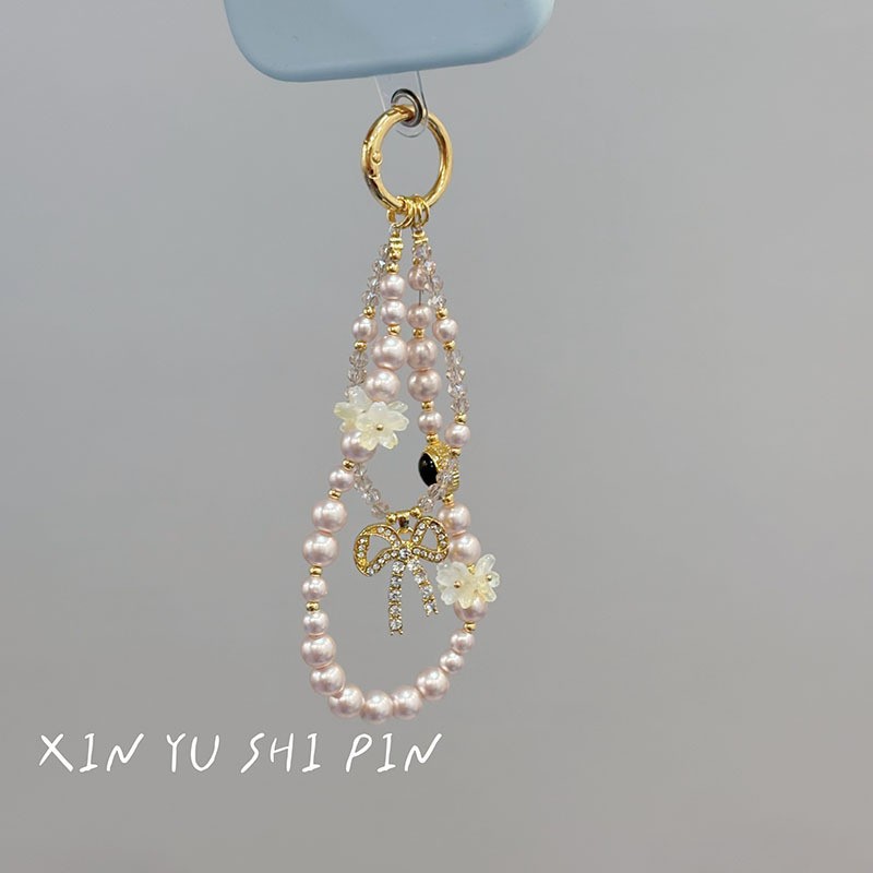 【Purple Sweetheart】Sparkling Purple Heart Tassel Phone Chain Bag Pendant Decoration