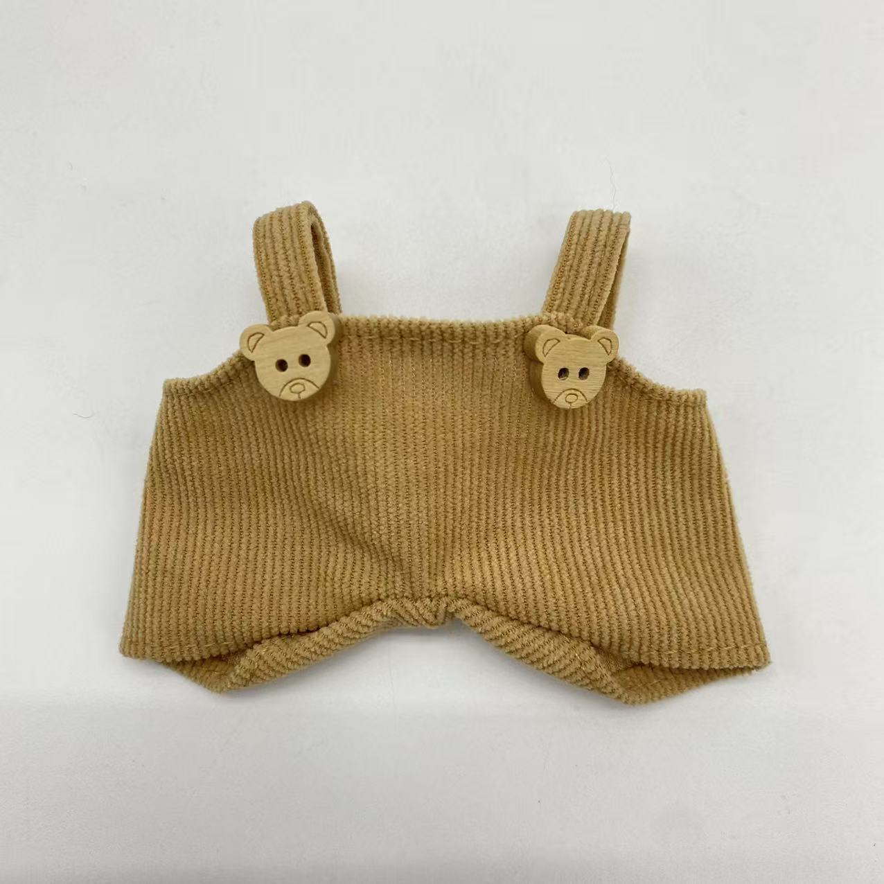 姜黄色背带裤