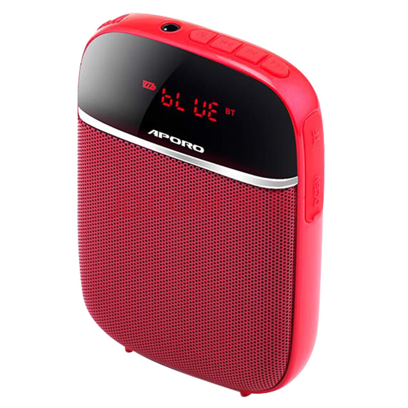 APORO T2UHF Bluetooth Wireless Mini Amplifier Teacher Tour Guide Headset Waist-hung Speaker Small Bee