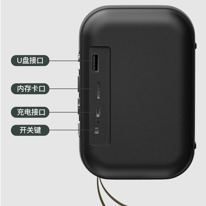 Bluetooth Card Speaker U Disk Car Noise Reduction Play Wireless Bass Outdoor Portable Mini New Fabric Gift